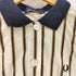 フレッドペリー FRED PERRY ストライプ ポロカラー プルオーバーシャツワンピース レディース UK:8