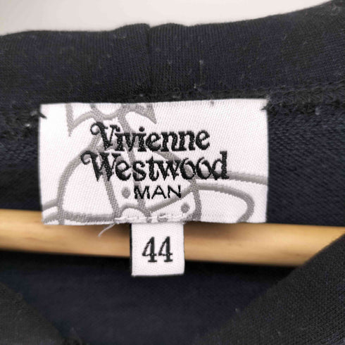 ヴィヴィアンウエストウッドマン Vivienne Westwood MAN オーブ刺繍 ウィッチフード ジップアップ パーカー メンズ 44