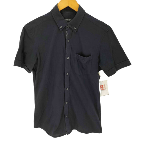バーバリーブラックレーベル BURBERRY BLACK LABEL ボタンダウン 半袖シャツ メンズ JPN:1