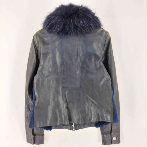 CAROLINA QUARANTA イタリア製 レザーファージャケット レディース import:XL