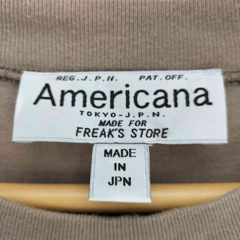アメリカーナ Americana SIDE ZIP POCKET ONEPIECE サイドジップポケット付きTシャツワンピース レディース
