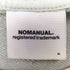 ノーマニュアル NOMANUAL SLOGAN SWEAT 両面 プリント クルーネック スウェット メンズ import:M