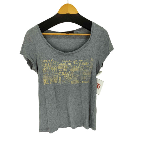コーチ COACH フレンチスリーブ プリントTシャツ レディース import:S