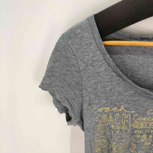 コーチ COACH フレンチスリーブ プリントTシャツ レディース import:S