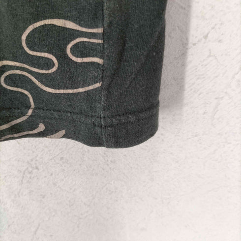 鯉 和柄 両面プリントクルーネックTシャツ メンズ L