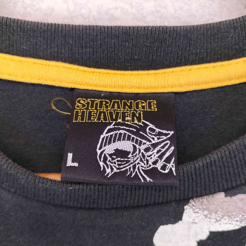 鯉 和柄 両面プリントクルーネックTシャツ メンズ L