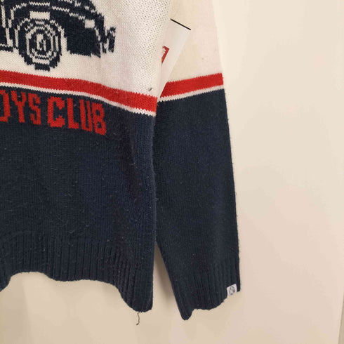 ビリオネアボーイズクラブ Billionaire Boys Club ロゴ リブ クルーネック ニット セーター メンズ JPN:XL
