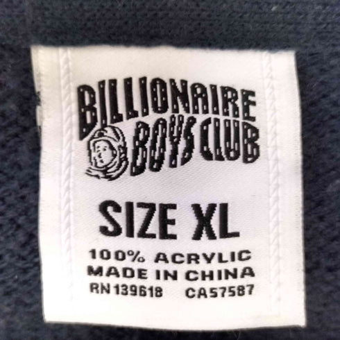 ビリオネアボーイズクラブ Billionaire Boys Club ロゴ リブ クルーネック ニット セーター メンズ JPN:XL