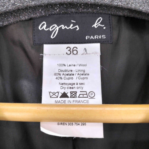 アニエスベー agnes b. サンライズ期 テーラードジャケット レディース DE:36