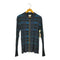 ランバンオンブルー LANVIN en Bleu ダブルジップ 総柄 ウール ジップ ニット メンズ EUR:50