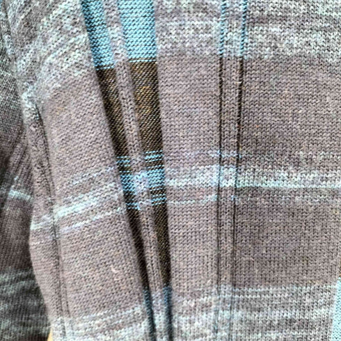 ランバンオンブルー LANVIN en Bleu ダブルジップ 総柄 ウール ジップ ニット メンズ EUR:50