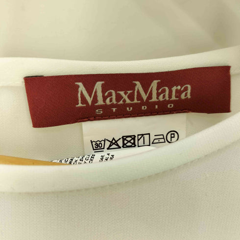 マックスマーラステュディオ MAX MARA STUDIO ポリ混 トリアセテート バックボタン ブラウス レディース JPN:42