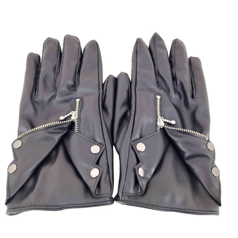ビームス BEAMS 25AW フェイクレザー ダブル ライダース グローブ メンズ ONE SIZE