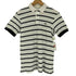 ラコステ LACOSTE リネン混 ボーダー 鹿の子 S/S ポロシャツ メンズ import:XS