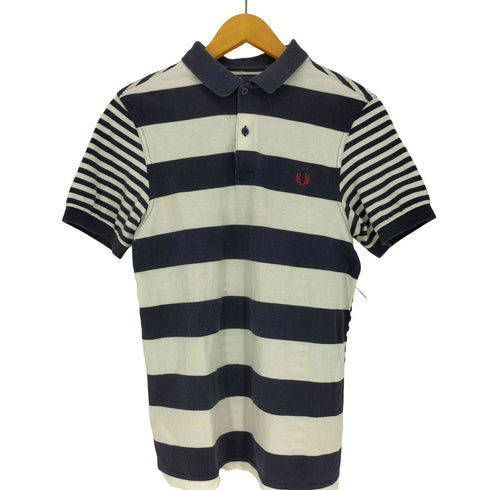 フレッドペリー FRED PERRY ボーダー 鹿の子 S/S ポロシャツ メンズ import:S