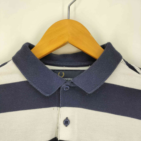 フレッドペリー FRED PERRY ボーダー 鹿の子 S/S ポロシャツ メンズ import:S