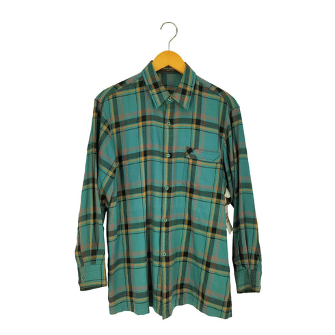 ピエールカルダン pierre cardin チェック レギュラーカラーシャツ メンズ import:L