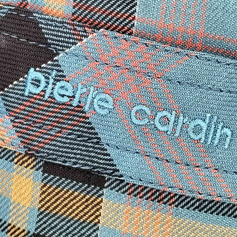 ピエールカルダン pierre cardin チェック レギュラーカラーシャツ メンズ import:L
