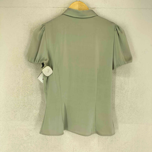 ザラ ZARA パフショルダーサテンシャツ レディース S