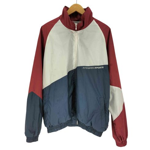 インターブリード INTERBREED ジップアップ リップストップ ポリ ジャケット メンズ import:L