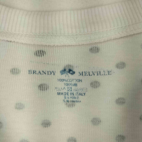 Brandy Melville ドット ラウンドネック カットソー レディース