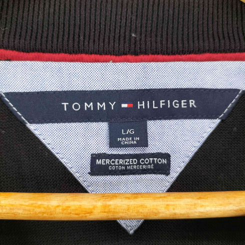 トミーヒルフィガー TOMMY HILFIGER MERCERIZED COTTON アーガイルニット メンズ L