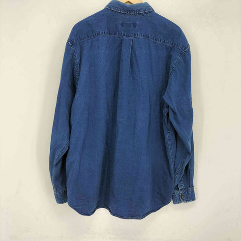 エディーバウアー Eddie Bauer L/S デニムボタンダウンシャツ メンズ L