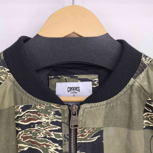 クルックスアンドキャッスルズ CROOKS&Castles カモ チェック MA-1 フライトジャケット メンズ JPN:M