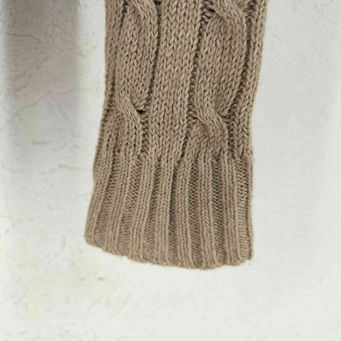 ラルフローレン RALPH LAUREN 麻 カシミヤ Vネック ケーブルニット レディース S