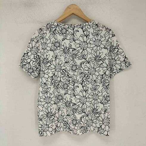 ダーマコレクション DAMA collection 花柄 フラワーデザイン リネン混 S/S Tシャツ レディース JPN:S