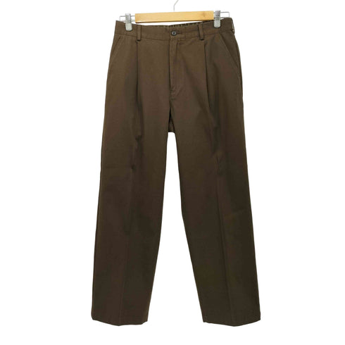 ユナイテッドアローズグリーンレーベルリラクシング UNITED ARROWS green label relaxing 25AW コットン チノ 1プリーツ W4 ワイドパンツ メンズ JPN:M