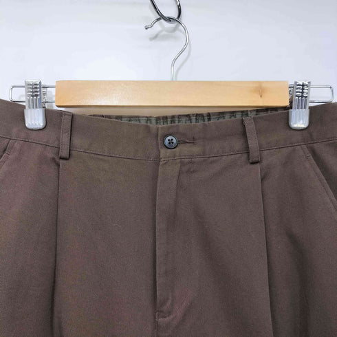 ユナイテッドアローズグリーンレーベルリラクシング UNITED ARROWS green label relaxing 25AW コットン チノ 1プリーツ W4 ワイドパンツ メンズ JPN:M