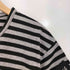 ヨウジヤマモト Yohji Yamamoto 24AW Gipsy コラボ ボーダー柄 ロゴワッペン S/S クルーネックTシャツ メンズ JPN:4