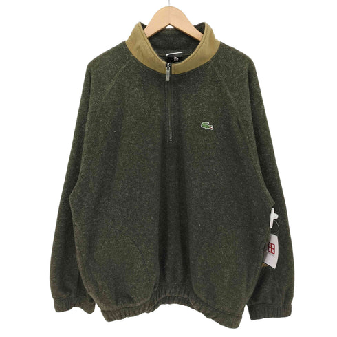 ラコステ LACOSTE POLARTEC ワンポイントロゴ ナイロン切り替え ハーフジップ フリースジャケット メンズ 5