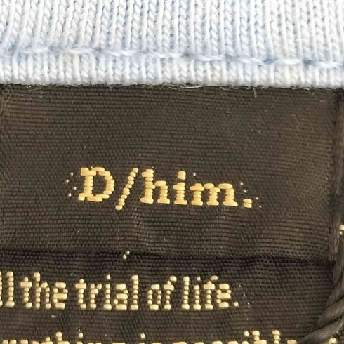 ダブルスタンダードクロージングヒム D/him 3Dロゴ刺繍 S/S クルーネック Tシャツ メンズ JPN:48