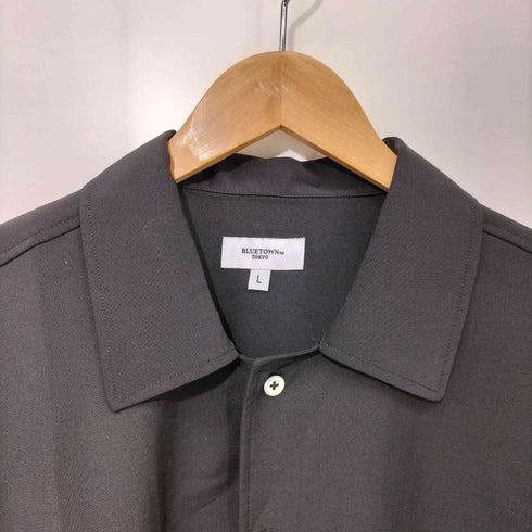 BLUETOWN ウール S/S オープンカラー シャツ メンズ JPN:L