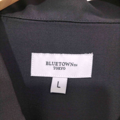 BLUETOWN ウール S/S オープンカラー シャツ メンズ JPN:L