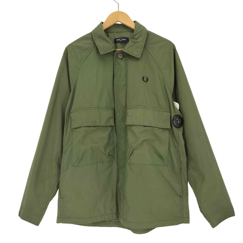 フレッドペリー FRED PERRY Raglan Utility Overshirt ラグラン ユーティリティ オーバーシャツ メンズ import:M