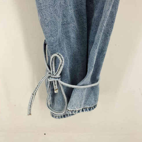 2WAYデザイン ワイドデニムパンツ レディース