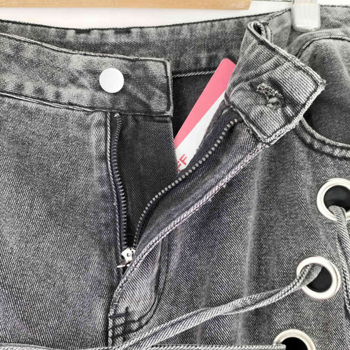 ROMWE ボンテージデザイン ダメージカーゴデニムパンツ メンズ JPN:XL