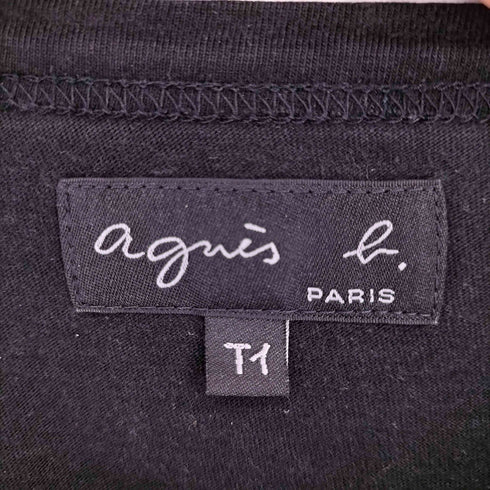 アニエスベー agnes b. ロゴプリント L/S カットソー レディース Tィ