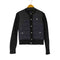 ポロラルフローレン POLO RALPH LAUREN キルティング 切替 ノーカラー ニットジャケット レディース JPN:S