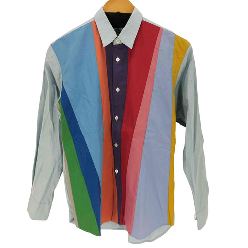 コムデギャルソンシャツ COMME des GARCONS SHIRT 20SS カラーブロックパッチワーク 長袖シャツ レディース XS