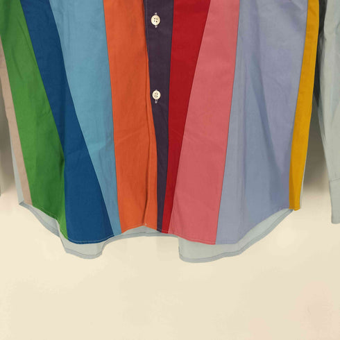 コムデギャルソンシャツ COMME des GARCONS SHIRT 20SS カラーブロックパッチワーク 長袖シャツ レディース XS