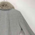 PROUD OF fox fur 襟フォックスファー アンゴラ混比翼ステンカラーコート レディース 11AR