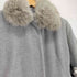PROUD OF fox fur 襟フォックスファー アンゴラ混比翼ステンカラーコート レディース 11AR