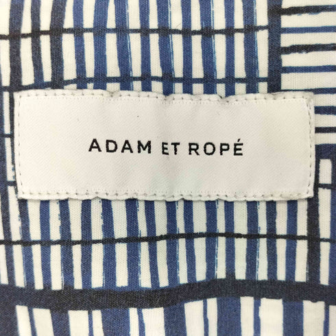 アダムエロペ Adam et Rope ストライプ開襟シャツ メンズ JPN:M