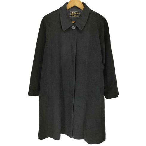 pure cashmere カシミヤ100 比翼ステンカラーコート レディース 11AR