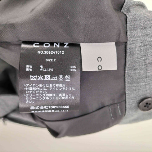 コンズ CONZ curve leg trousers カーブ レッグ トラウザーズ メンズ JPN:2