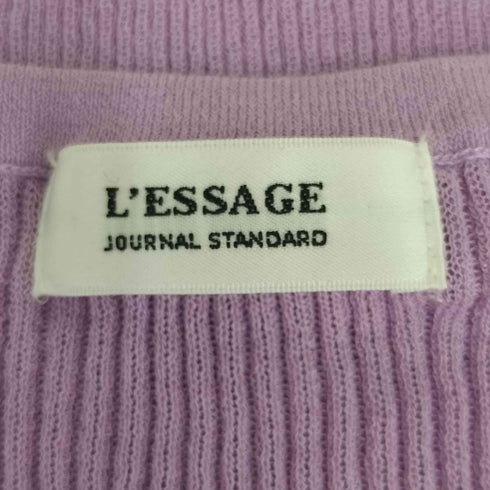 ジャーナルスタンダードレサージュ JOURNAL STANDARD Lessage COSOシースルーリブニットプルオーバー レディース